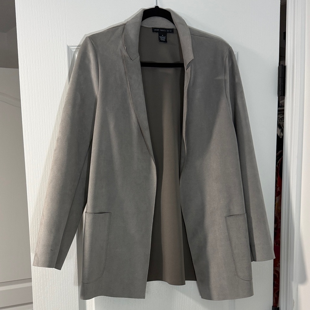 Joan Vass Women's Gray Blazer